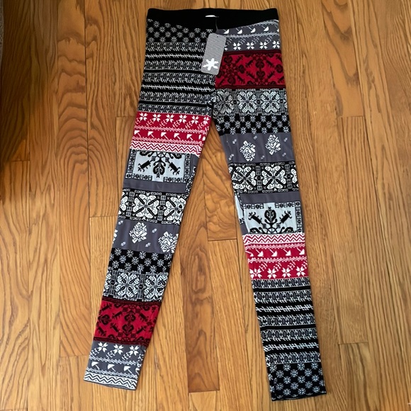 NWT - Splendid Print Sweater Knit Leggings - Picture 2 of 4
